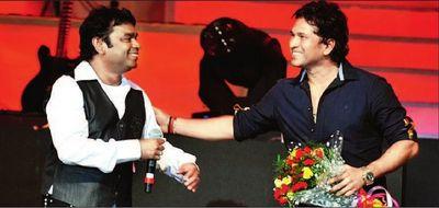 Sachin attends ARR Concert in Mumbai